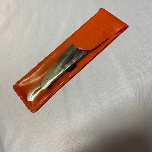 Vintage Mark IV Stainless Steel #310 Thinner Razor Made In Japan With Case - Picture 1 of 7